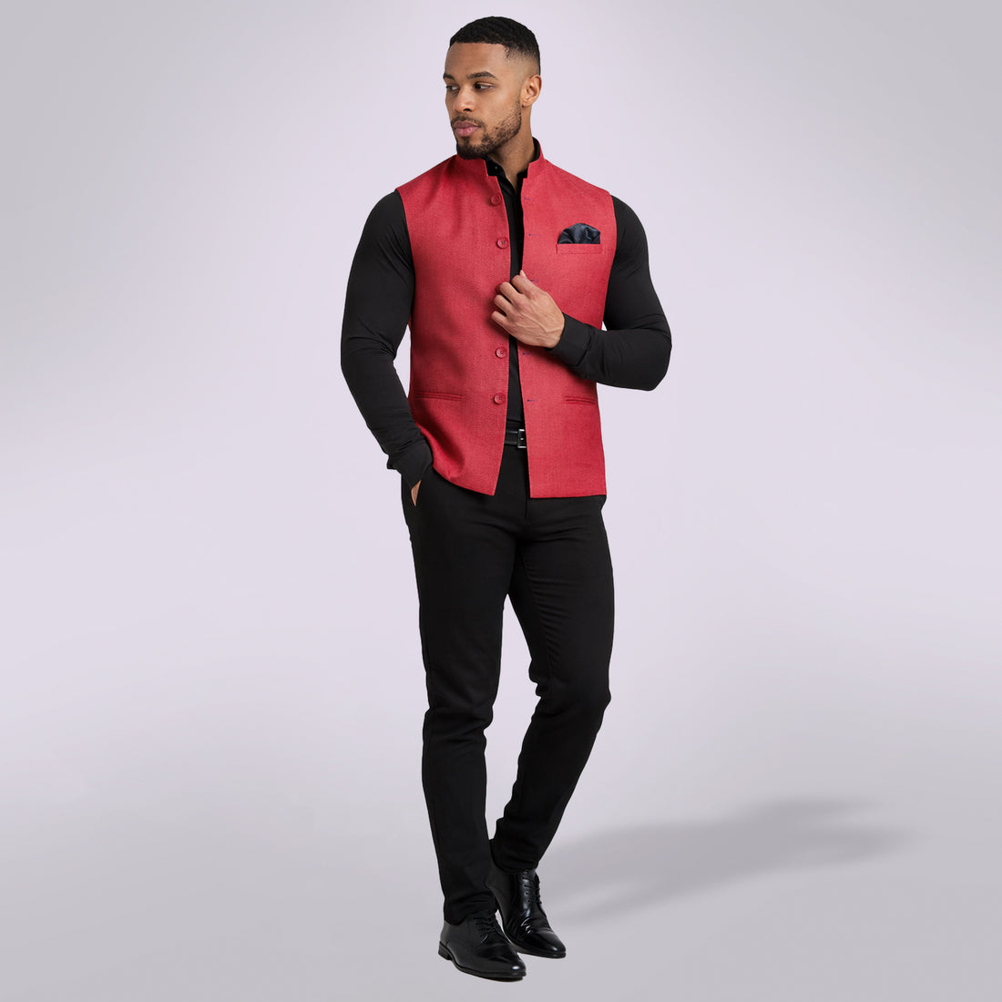 Rouge Royale - Solid Palette Mandarin Vest
